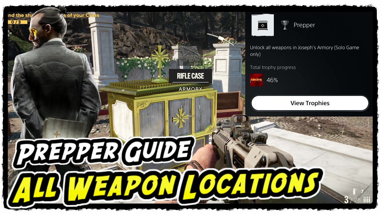 Far Cry 6 All Weapon Locations in Joseph Collapse DLC (Prepper Trophy / Achievement Guide)