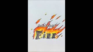 Fire ball tutorial 😱 Stickman #drawmaster