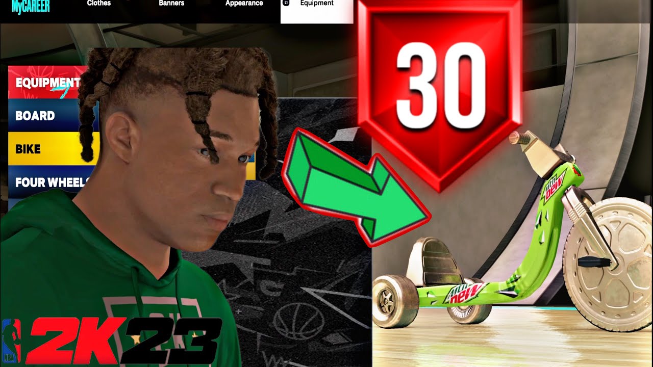 I UNLOCKED THE LEVEL 30 REWARD IN NBA 2K23 NEW MOUNTAIN DEW TRIKE