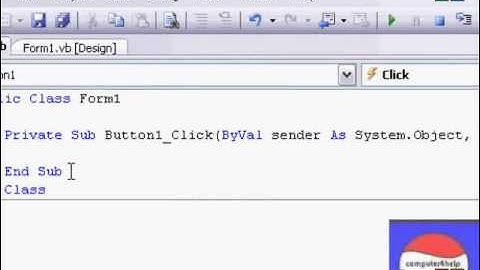 How to make a pop-up messagebox in visual basic 2008