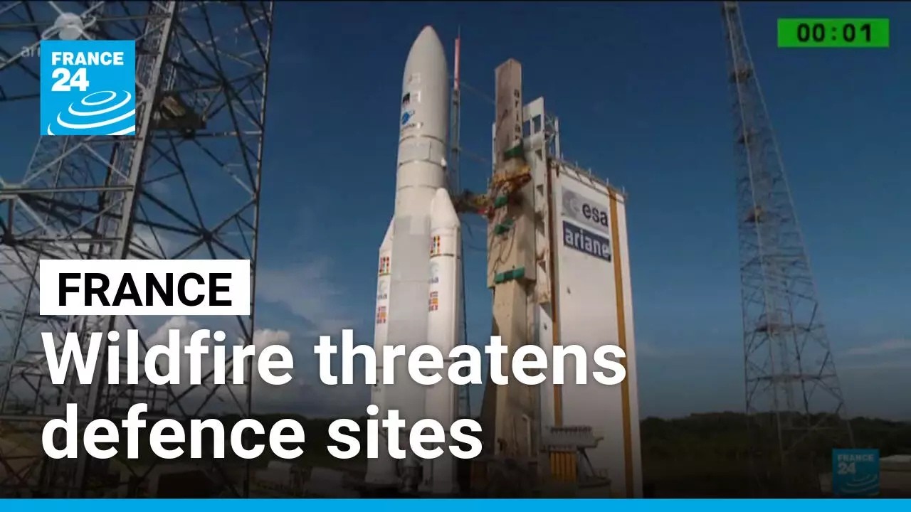Wildfire threatens French defence sites ArianeGroup, Dassault and Thales • FRANCE 24 English