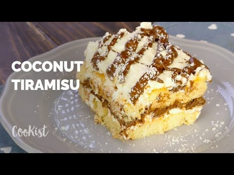 Creamy coconut tiramisu: eggless and super easy!