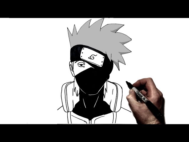 How to Draw Kakashi Hatake — Naruto Manga  Hidden Drawing Techniques -  Yubi Art - Medium