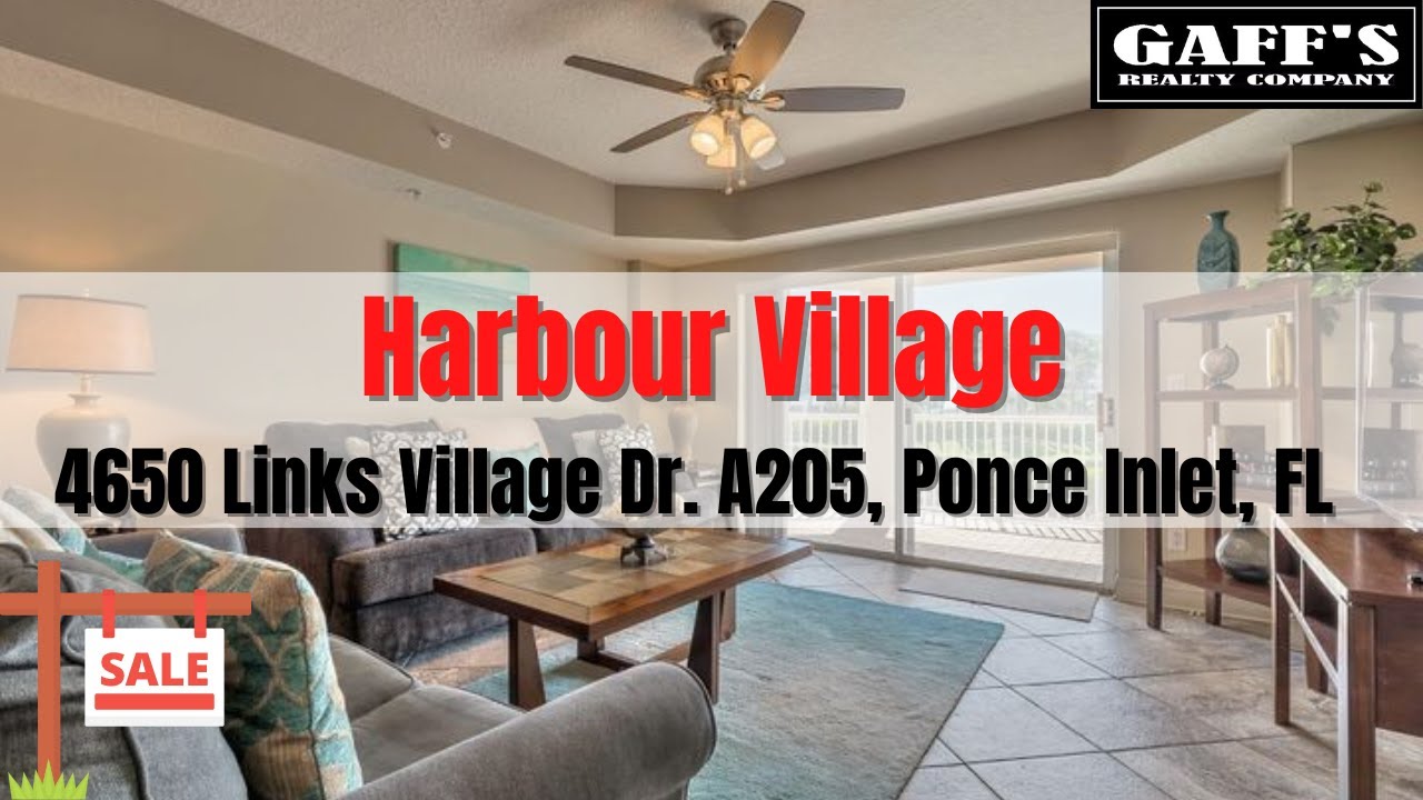 Ponce Inlet Gaff's Realty Co. Harbour Village Condominium YouTube