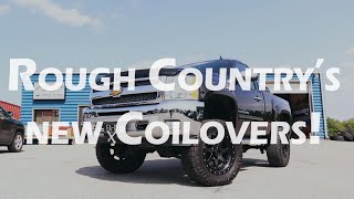 Installing Rough Country's new VERTEX Coilovers on a Chevy Silverado!