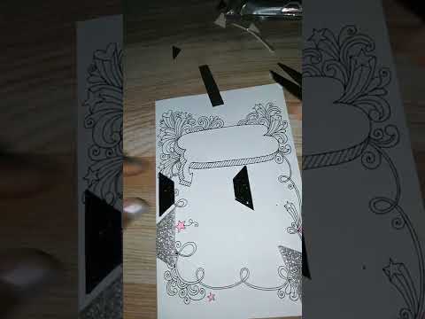 BTS logo on card// learn easy craft ideas