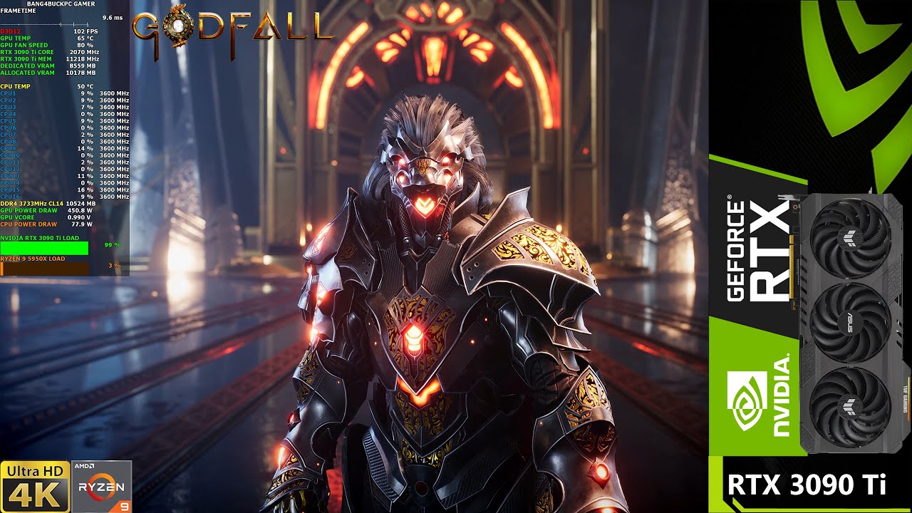GODFALL Ray Tracing Epic Settings 4K | RTX 3090 Ti | Ryzen 9 5950X ...