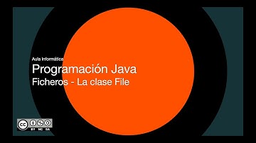 Programación Java  - Ficheros  - La clase file