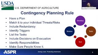 Contingency Planning and Training of Personnel Rule | Day 2.2
