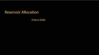 Reservoir Allocation   Interface grafica