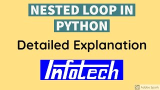 What is Nested Loop in Python  Detailed Explanation by Infotech computer centre || kurnool