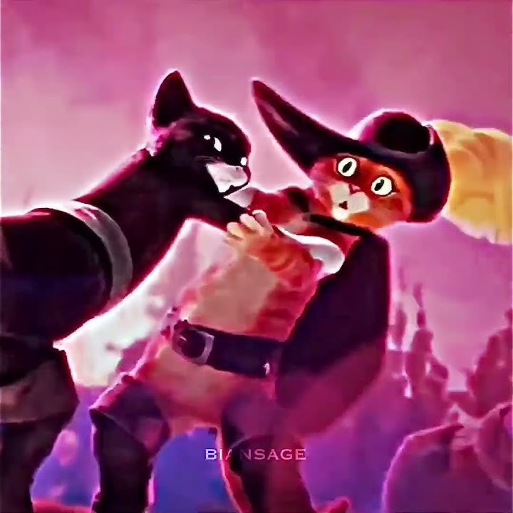 Kitty & Puss in boots dancing #edit #shorts