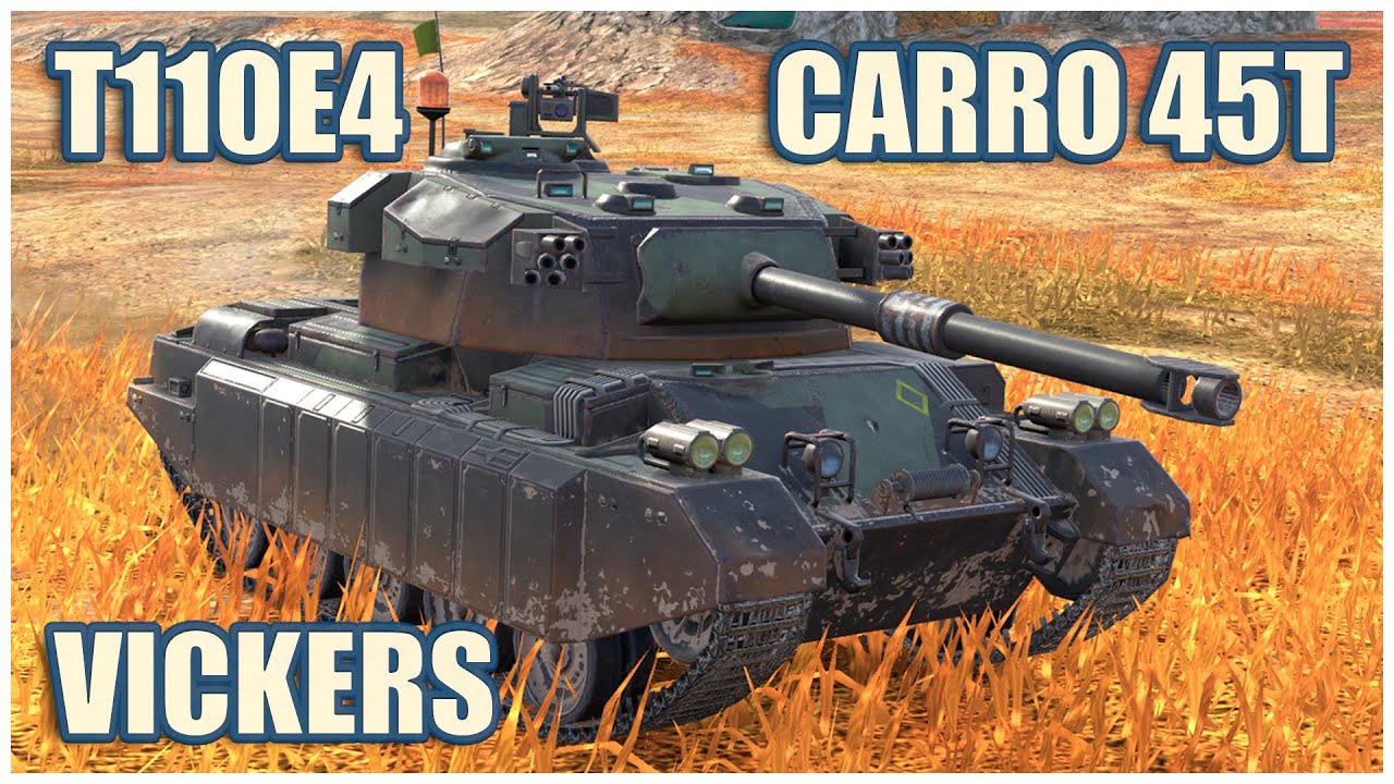 Vickers L Snitcher, Carro 45t & T110E4 • WoT Blitz Gameplay