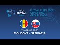 LIVE. Futsal. Moldova - Slovakia, EURO-2022 qualification