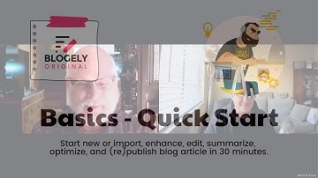 Blogely Basics - QUICK START |