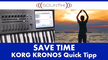Korg Kronos Save Time - Quick Tipp