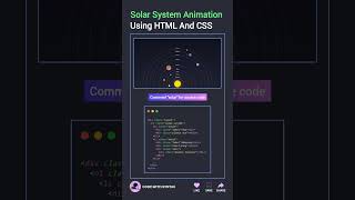 💀 Solar System Animation Using HTML CSS #js #htmlcss #programming #animation #solarsystem