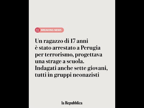 Video Ragazzo di 17 anni arrestato a Perugia per terrorismo, progettava strage a scuola