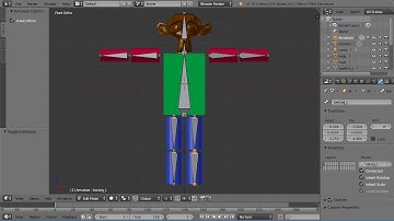 Blender Character Animation Tutorial Monkey Robot Part 2 Creating The Armature (Connected Bones)