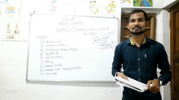 Class - 8 | Computer | Chapter - 2 | Computer :- Ethics , Crime , Security |
