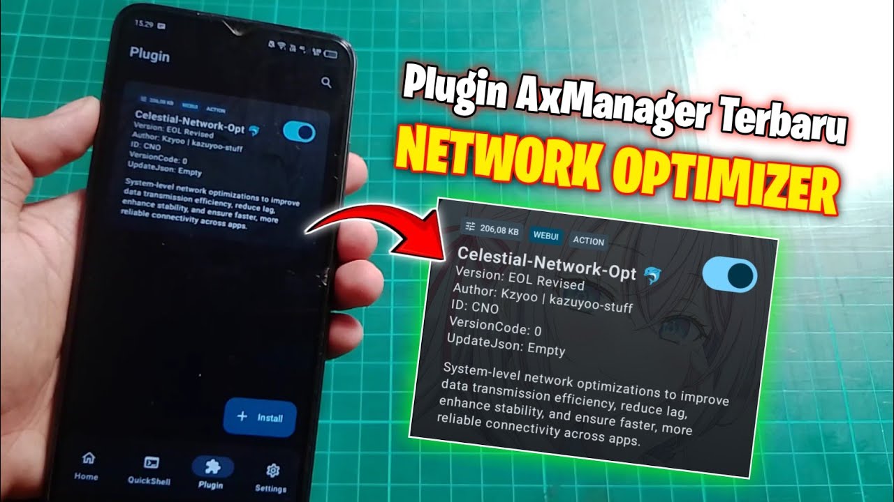 Module Plugin AxManager Network Optimizer no root Reduce Lag ping ...