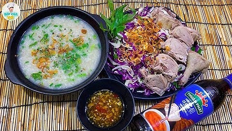 CHÁO GỎI VỊT ăn với nước mắm gừng ngon khó tả | Bếp Của Vợ