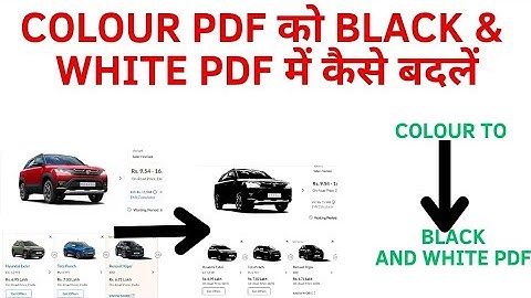 How to print pdf file in colour or black and white