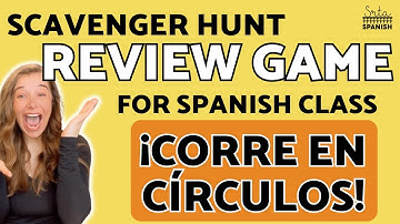 10 Ways to Play ¡Corre en Círculos!  Scavenger Hunt Activity for Middle & High School Spanish Class