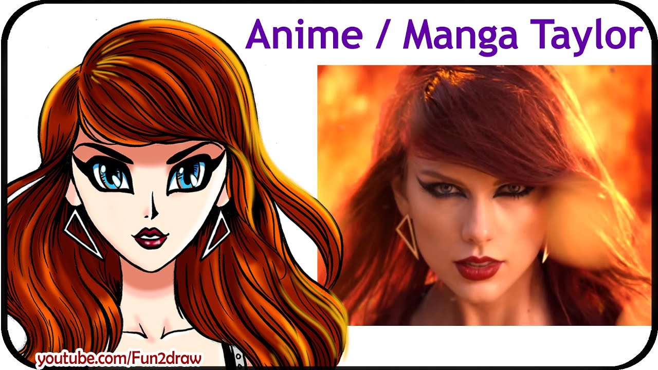 I created this anime style of Taylor  I hope you love it   r TaylorSwift