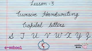 We are going to explain methods for cursive handwriting in this
session from s z. is easy if know how write, move pen ...