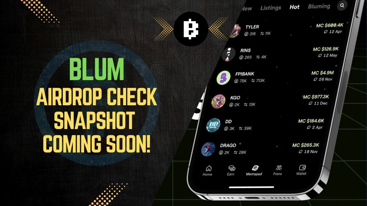 BLUM AIRDROP CHECKER IS LIVE! | SNAPSHOT IS COMING TO 7 JUNE! - YouTube