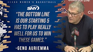 UConn coach Geno Auriemma after loss to SC: 'They took advantage of every mistake we made' | SNY
