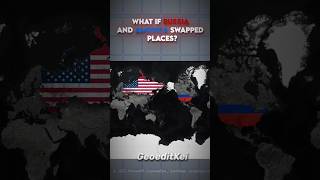 What If Russia And America Swapped Places? #history #geography #shorts #map