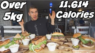 HUGE 11LB SANDWICH CHALLENGE | THE BEST SANDWICH MENU CHALLENGE EVER + DESSERT | MAN VS FOOD