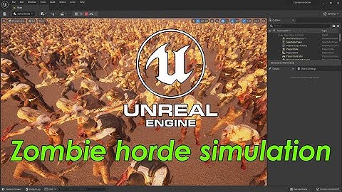 A zombie horde simulation in Unreal engine 5