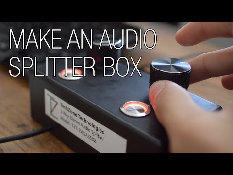 build your own audio splitter box with volume control youtube Two-Way Headphone Jack