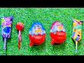 ASMR Giant Candy Unboxing Colorful Lollipops And Chocolate Bars Satisfying Sounds