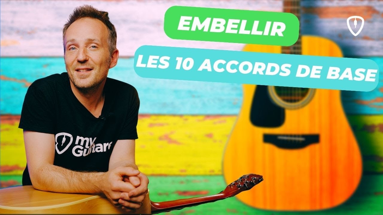 EMBELLIR LES 10 ACCORDS DE BASE À LA GUITARE 🤩😍 