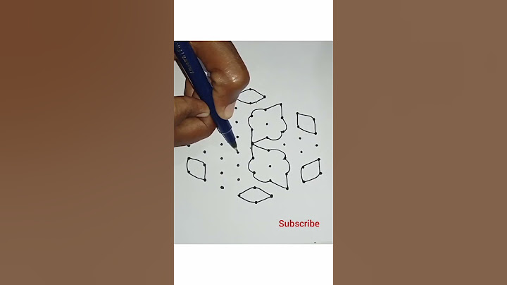 9*5 dots rangoli