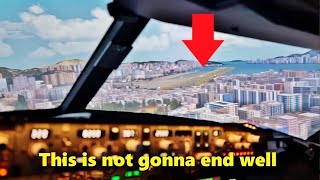 Landing at KAI TAK in a Boeing 737 Simulator! (Flight Instructor ACES Landing) by Airforceproud95 289,586 views 2 years ago 9 minutes, 26 seconds