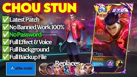 Skin Script Chou Stun No Password | Latest Patch