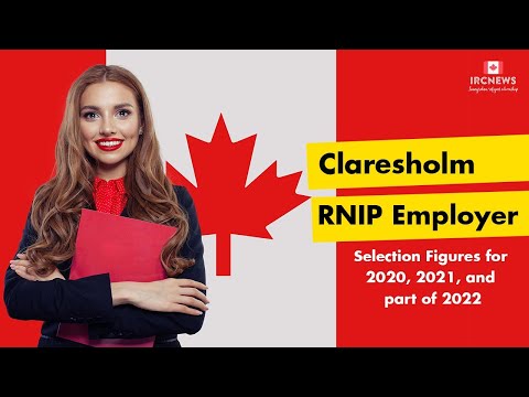 Claresholm RNIP Employer Selection Figures for 2020, 2021, and part of 2022