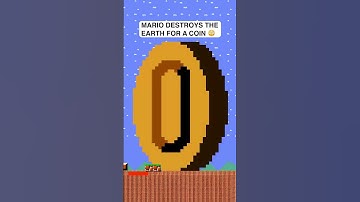 Thumbnail of Mario destroys Earth for one Coin 😳 #shorts #mario
