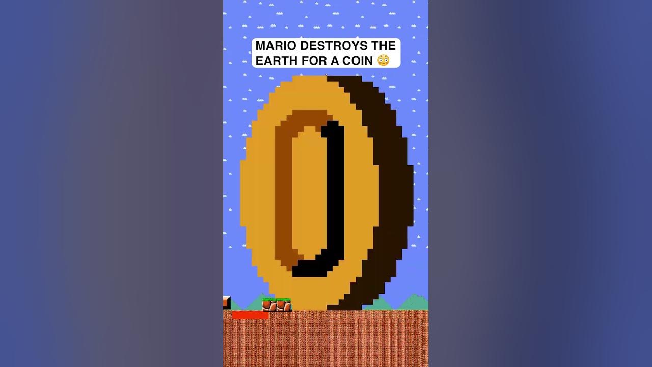 Mario destroys Earth for one Coin 😳 #shorts #mario