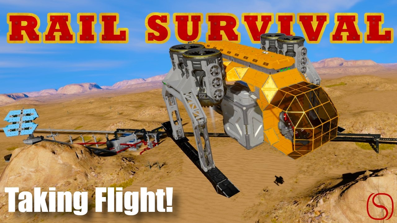 Aerial Prospecting - Rail Survival EP 15 - A Space Engineers ...