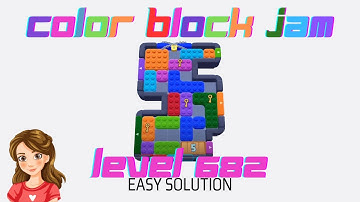 Color Block Jam Level 682 Easy Game Solution Walkthrough