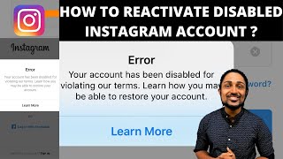 How To Reactivate Your Disabled Instagram Account