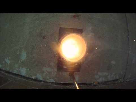 Thermite reaction series 70%FeO2 30% Al