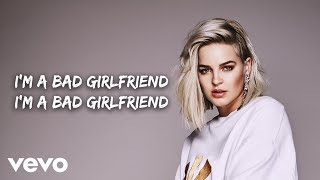 Video thumbnail of "Anne-Marie - Bad Girlfriend (Lyric Video)"