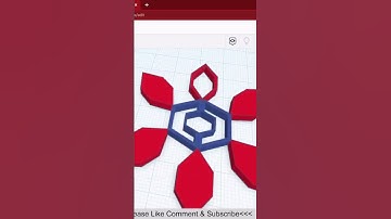 Snowflake - Tinkercad 3D Design Time Lapse (Short)